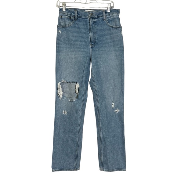 Abercrombie & Fitch Denim - Abercrombie & Fitch The 90s Straight Leg Ultra High Rise Jeans Blue Size 6 / 28